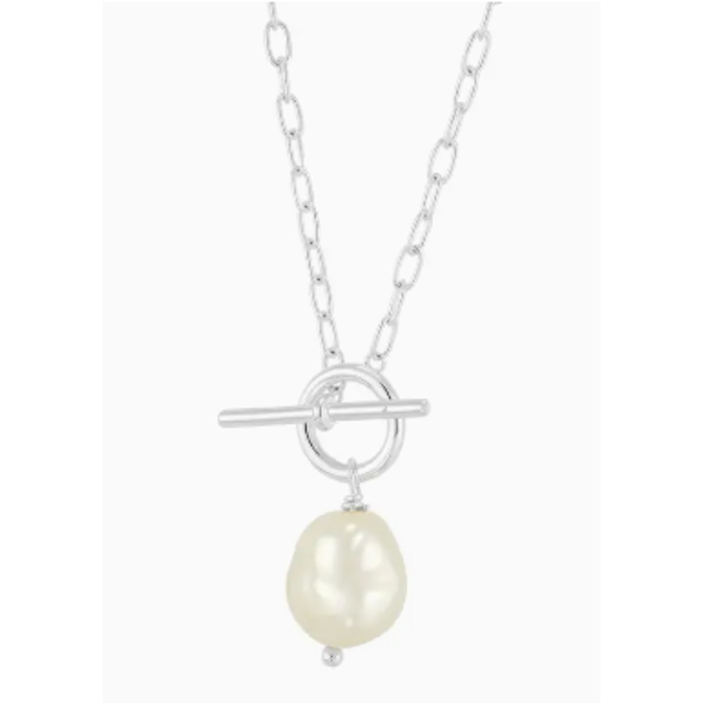 Silpada 'Center Attention' Sterling Silver Freshwater Pearl Necklace - Picture 3 of 3